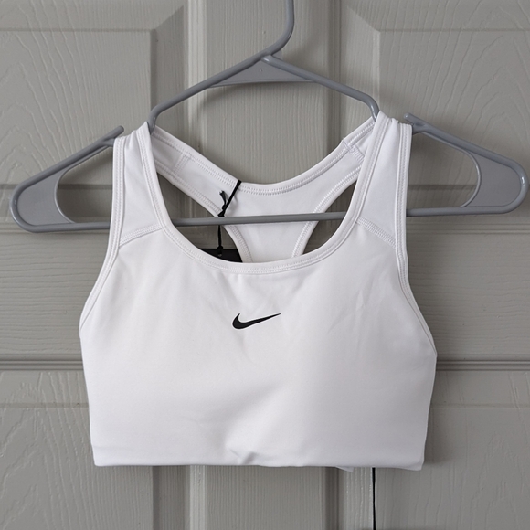 Nike Womens Nike Dri-FIT Indy LL Bra - Womens White/White Size S - Picture 6 of 10